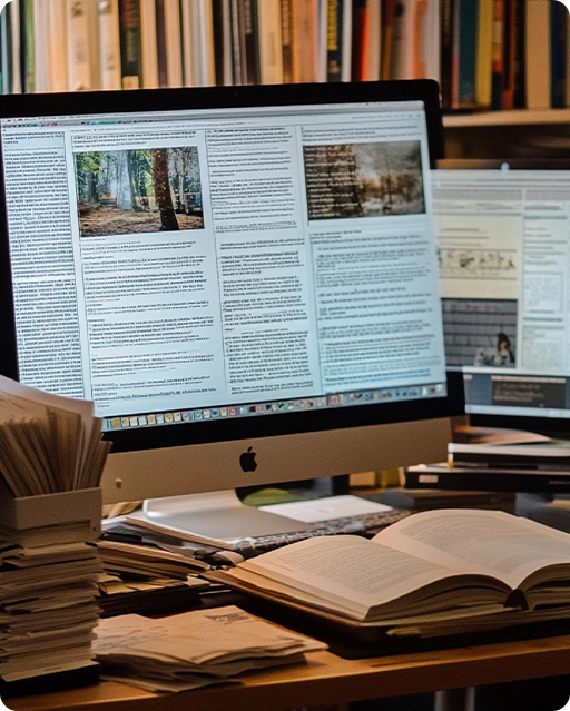 Book interior typesetting